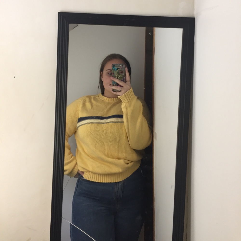 Faded Glory Vintage Yellow Sweater / Jumper